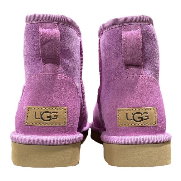 UGG Women's Classic Mini II Slip On Sheepskin Ankle Winter Boot - Wildflower - Picture 4 of 6